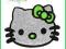 APLIKACJE naprasowanki kotek HALLO KITTYbuziaZIELO