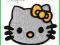 APLIKACJE naprasowanki kotek HALLO KITTYbuziaŻÓŁTE