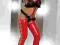 BODY Livia Corsetti TINASHE L/XL czarno-czerwone