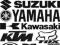 naklejki SUZUKI YAMAHA KTM KAWASAKI DC FOX HONDA