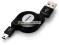 OMEGA USB CABLE AM / MINI USB (CANON) RETRACTABLE