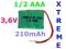 micro Akumulator 3,6V 1/2 AAA 300mAh XTREME Sanyo