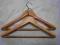 Wieszak drewniany LUX spłaszczane ramiona ! jasny