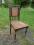 Zabytkowe, eklektyczne krzesło z XIX wieku.