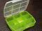 Plastikowe PUDEŁKO ZIELONE  120mm/100mm/30mm