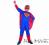Strój kostium SUPERMAN Superhero 120-130 cm SK01-M