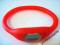 ZEGAREK SILIKONOWY  JELLY  WATCH - CZERWONY