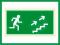 Znak Kierunek do wyjścia schodami w górę(prawo)