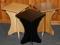 Taboret, stołek drewniany, lakierowany HIT