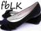 BUTY BALERINKI DZIUBKI FE01260 BLACK MAT 39