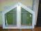Okno PCV białe  1500 x 1200 skos