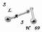 Kolczyk do Nosa Prosty SREBRNY- KN 218 slash69