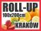 ROLL-UP 100x200 blockout POS rollup roll up KRAKÓW