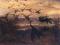 Kopia obrazu J.Chełmońskiego "Odlot żurawi