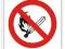 Znak przeciwpożarowy ZAKAZ UŻYWANIA OGNIA 15x15