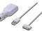 Apple iPhone/iPod AC/USB adapter M/F+kabel danych