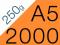 ULOTKI składane A5 2000 szt kreda błysk 250g