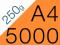 ULOTKI składane A4 5000 szt kreda błysk 250g