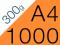 ULOTKI składane A4 1000 szt kreda mat 300g