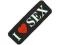 FUN naszywka I LOVE SEX 13X4,5cm
