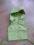 Zielona kamizelka z kapturem dla dziewczynki r. 68