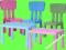 IKEA stolik + 2 krzesełka MAMMUT RÓŻNE KOLORY