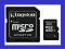 KARTAKINGSTON MICROSD 4GB MICRO SD + ADAPTER 24H