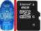 KARTA KINGSTON MICROSD 8GB MICRO SD + CZYTNIK KART