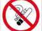 duża kwadratowa naklejka zakaz palenia 11cm