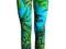 VERSACE H&M LEGGINSY ZIELONE PALMY 38