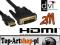 KABEL HDMI-DVI v1.3b 2560x1600 GOLD 2M FULL HD TV