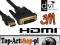 KABEL HDMI-DVI v1.3b 2560x1600 GOLD 3M FULL HD TV