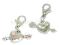 CH010 Zawieszki charms serca z cyrkonią transpare CH010 Zawieszki charms serca z cyrkonią transpare