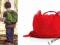 Plecak plecaczek vintage czerwony kotek Manuella