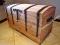Kufer Skrzynia z prawdziwego modrzewiowego drewna!