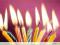Magiczne świeczki urodzinowe 12szt podstawka-SU12M