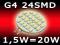 G4 DIODOWA POWER LED 24 SMD 12V WYSYŁKA GRATIS !