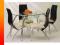 Stół CORWIN BIS + 4 krzesła K2 HALMAR Od ręki !