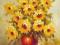 A-art1 Obraz olejny Kwiaty Słoneczniki 50x60 cm