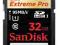 Sandisk SDHC 32 GB Extreme PRO 32GB 95MB/s K-ÓW !