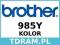 BROTHER LC985Y Tusz Oryginalny FVat / Sklep Wawa