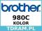 BROTHER LC980C Tusz Oryginalny FVat / Sklep Wawa