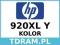 HP 920XL Y CD974AE Tusz Oryginalny FVat / Wawa