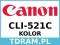 CANON CLI-521C Tusz Oryginalny FVat / Sklep Wawa