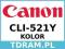CANON CLI-521Y Tusz Oryginalny FVat / Sklep Wawa