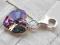 ZAWIESZKA CHARMS SWAROVSKI HEART VITRAIL LIGHT