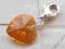 ZAWIESZKA CHARMS SWAROVSKI HEART TOPAZ AB