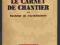 Le Carnet de chantier ou doctrine de l'architectur