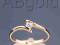 ABgold pierścionek zaręczynowy brylant 0,10ct w24h
