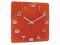 Zegar ścienny KARLSSON Vintage szklany czerwony